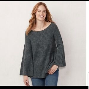 Lauren conrad laceup swing pullover sweater Large